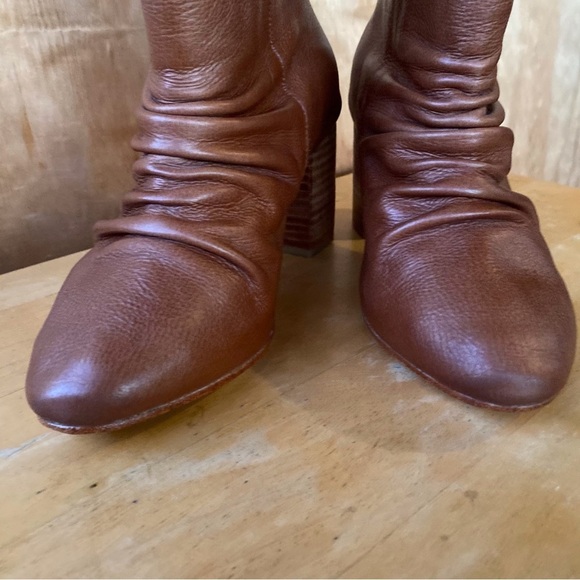 Elf Handmade Heeled Brown Leather Ankle Boot - Picture 7 of 11